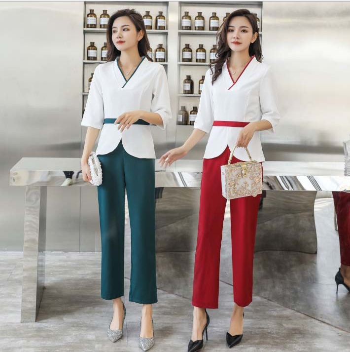 Рабочая одежда для технических специалистов, рабочая одежда для косметолога для массажа ног и ванны для ног, одежда для технических специалистов