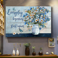 Canapé de salon peinture sur toile imprimée de style moderne écologique papillon floral