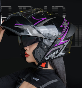 <span class=keywords><strong>Casque</strong></span> Modulaire de Moto Abs Bon Marché Flip Up Double Visières Full Face Motocross Casques d'Équitation Crash <span class=keywords><strong>Casque</strong></span> - Product Image 3