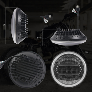 HYNBYZJ светодиодные фары для мотоцикла Tuff Plus Dot Autozone светодиодные фары 7 дюймов круглые джип светодиодные фары для джипов Wrangler Jk - Product Image 6