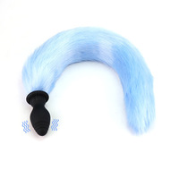 Jouet sexuel pour adultes Cosplay Queue de renard Plug anal Vibrateur Silicone Multi-vibrant Plug anal Vibrateur Anal pour femmes hommes