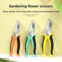 Handmatige Tuinsnoeischaren 6-delige Set RVS Bypass Fruitpluk Scharen Bloemen Fruitboomtakken Snoeischaren