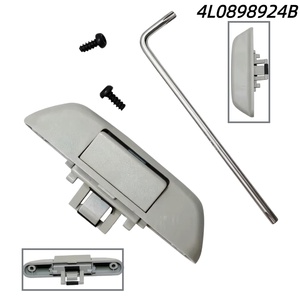Poignée de pare-soleil arrière noir-gris 4L0898924B pour Audi Q7 4L 2007 2008 2009 2010 2011-2015 Pièces automobiles 4L0 898 924 B - Product Image 4