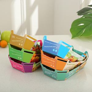 <span class=keywords><strong>Caja</strong></span> <span class=keywords><strong>de</strong></span> Embalaje para Frutas <span class=keywords><strong>de</strong></span> Diseño Creativo <span class=keywords><strong>con</strong></span> <span class=keywords><strong>Tapa</strong></span> Portátil <span class=keywords><strong>de</strong></span> Estilo <span class=keywords><strong>Origami</strong></span>, Apta para Alimentos - Product Image 4