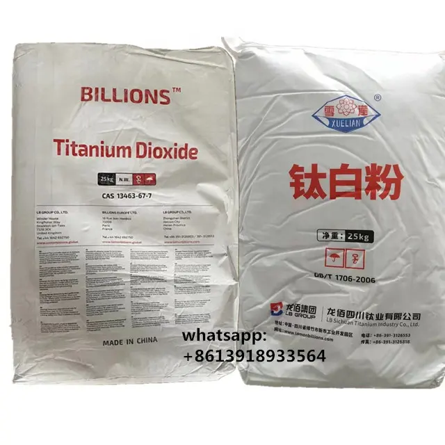 Tio2 Titanium Dioxide blr895 cạnh tranh sắc tố màu trắng công nghiệp cấp sắc tố độ tinh khiết cao Titanium Dioxide