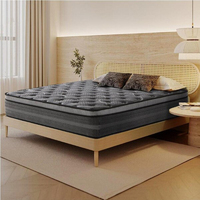 Lit orthopédique Queen King Size Colchones hôtel Gel mousse à mémoire de forme Latex compressé 5 zones matelas à ressorts ensachés