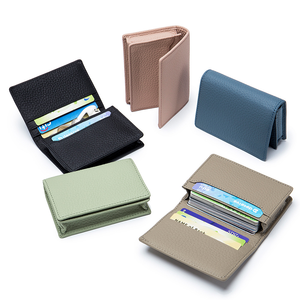 Dompet kartu kredit kulit Pu kasual pria, grosir posisi kartu multifungsi, kapasitas besar, dompet pemegang kartu kredit Id kulit Pu kasual untuk pria - Product Image 1
