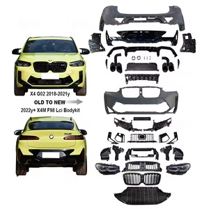 Kit de Carrocería para <span class=keywords><strong>BMW</strong></span> X4 G02, Actualización a <span class=keywords><strong>X4m</strong></span> F98 Lci <span class=keywords><strong>2022</strong></span>, de Antiguo a Nuevo, para X4 M40dX M40iX, Parachoques, Kit de Carrocería Exterior - Product Image 1
