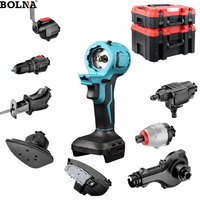 Boîte à outils d'électricien, kit combiné de réparation automobile, outils manuels multifonctionnels durables à batterie au lithium