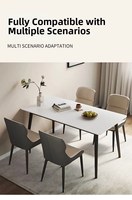 Chaises de salle à manger modernes et luxueuses en cuir PU, pieds en métal, dossier rembourré doux - Écologiques et ergonomiques pour la maison et l'hôtel