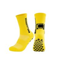 Nouveau fabricant de chaussettes tricotées de football Chaussettes de football Meias personnalisées en coton anti-dérapant pour hommes