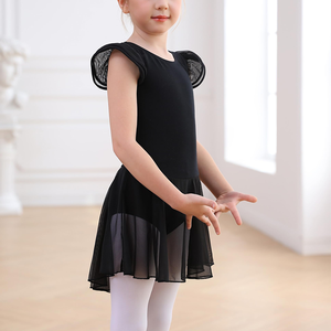 Vestidos de Tutú de Ballet para Niñas al por Mayor, Vestidos de Tutú de Verano con Mangas con Volantes para Niñas, Ropa de Baile de Moda para Entrenamiento y Actuación - Product Image 4