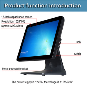 15 inch tất cả trong một máy <span class=keywords><strong>POS</strong></span> thiết bị đầu cuối Windows nhà sản xuất - Product Image 2