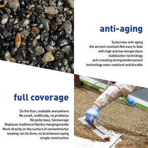 Pintura para Pisos de Piedra Lavada <span class=keywords><strong>con</strong></span> Resina a Base de Agua, Partículas de Piedra de Color Natural de 1-3 mm/3-5 mm, Rendimiento Impermeable - Product Image 5