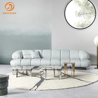 Grand canapé de salon moderne en cuir véritable incurvé en forme de u, ensemble de 8 10 12 places, mobilier de couchage modulaire de loisirs