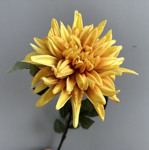 Phổ Biến PU Hoa Đầu Lớn Dahlias Nhân Tạo PU Bất Cảm Ứng Màu Đỏ Trắng <span class=keywords><strong>Dahlia</strong></span> Hoa Cho Đám Cưới Trang Trí - Product Image 5