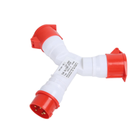 Mehrfachsteckdose Industrieller Y-Verteiler 5-polig 380V 16A Multifunktionale 2-Wege Industriesteckdose