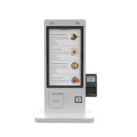 Écran tactile LCD de bureau 21,5 pouces Android/Windows Kiosque de paiement automatique en libre-service Lecteur de code QR pour la restauration rapide