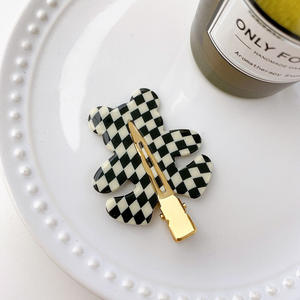 千金热卖韩版可爱发夹醋酸卡通熊发夹无折痕发夹 - Product Image 5