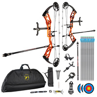 Paket Busur dan Anak Panah Topoint Archery T1 Target Compound untuk Busur Panahan Kompetisi, Busur Berburu dengan Riser CNC Milling, OEM/ODM