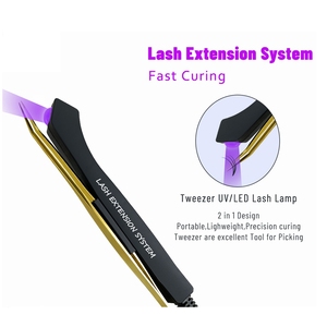 หลอดไฟยูวีสำหรับต่อขนตาพร้อมแหนบ LED ระบบอบแห้งเร็วด้วยกาวยูวีสำหรับต่อขนตา พร้อมแป้นเหยียบ - Product Image 4