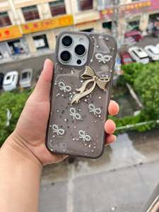 Nueva <span class=keywords><strong>Funda</strong></span> de Teléfono TPU con Diseño de Lazo Brillante y Suave para iPhone 15 16 17 18 Pro Max - Product Image 5
