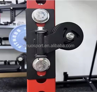 Système de blocs de poulies de gym en acier robuste OEM pour montants de 1 pouce/18 mm, pour tirage vertical et crossover de câbles, accessoire pour rack de fitness DIY