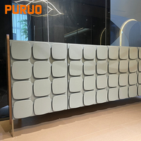 Pfuluo — table de console en bois en acier inoxydable, table de luxe avec miroir en or et marbre, nouveau design