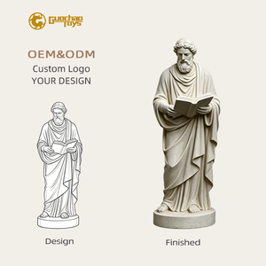 Statua in Resina Personalizzata OEM Professionale, Scultura Classica del Filosofo Greco per Souvenir Aziendali - Product Image 1