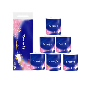 Hộ Gia Đình Các Nhà Sản Xuất Trinh Nữ Bột Gỗ Số Lượng Lớn 3 Ply Tan Trong Nước Tắm Nhà Vệ Sinh Mô Giấy Cuộn Cho Nhà Hàng Khách Sạn Văn Phòng - Product Image 5