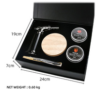 Kit de fumage pour cocktails et whisky, avec allumeur en bois simple, fouets à bourbon, torche, copeaux de bois, pierres à whisky et accessoires de bar Jianxin