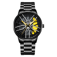 Fenyi, venta al por mayor, diseño único de moda, elemento de rueda de coche deportivo fresco de alta calidad, hora de cambiar la marea, reloj deportivo para hombres