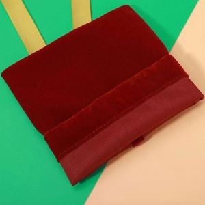 Luxury Ribbon <b>Bundle</b> Pocket Gift Bags Velvet Small Draw String Pouch Velvet Drawstring Bag - Product Image 4