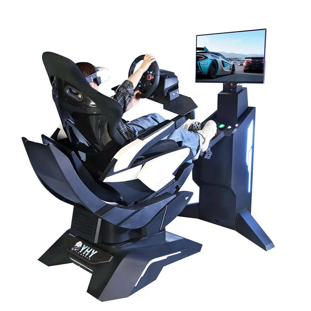 YHY All-alumínio Liga Forma Vr 32 Polegadas Tela 9d Vr Game Machine Realidade Virtual Racing Simulator Car Vr Racing