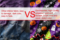 Drapeau d'Halloween imperméable pour décoration extérieure