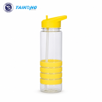 Couvercles et pailles en plastique pour gobelets, vente en gros, personnalisables avec logo, pour bouteilles d'eau transparentes et gobelets à paille