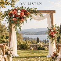 Fleurs artificielles Dallisten pour la décoration de mariage, arrangement floral de table pour la réception, centre de table pour la cérémonie