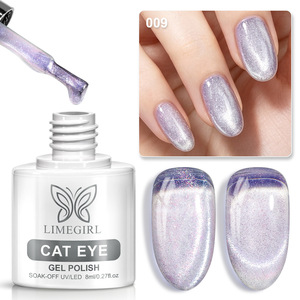 Vernis à ongles gel effet œil de chat, 18 couleurs, perles de verre, respectueux de la peau, durcissement UV LED magnétique, pour salon de manucure, vente en gros - Product Image 6