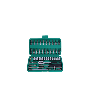 ชุดเครื่องมือประแจบล็อก 46 ชิ้น ทำจากเหล็กกล้าคาร์บอน ขนาด 1/4 นิ้ว - Product Image 3