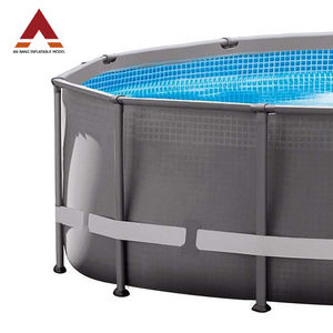 Nueva <span class=keywords><strong>Piscina</strong></span> Familiar Redonda <span class=keywords><strong>Tubular</strong></span> de PVC Resistente a los Rayos UV, Fácil de Instalar, Sobre el Suelo, para Niños - Product Image 2