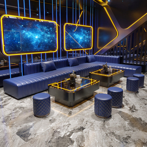 Set di Divani <span class=keywords><strong>VIP</strong></span> in Pelle a Forma di L per Bar all'Aperto, Casa, Discoteca, Lounge, Arredamento Ecologico e Impermeabile - Product Image 1