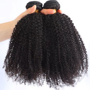 Extensions de <span class=keywords><strong>Cheveux</strong></span> Humains Naturels Vierges Bouclés Afro Kinky Indiens Bruts 4B 4C 100% Doux, Tissage de <span class=keywords><strong>Cheveux</strong></span> Humains en Paquets - Product Image 5