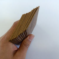 Nouveaux produits Cartes de visite numériques vierges en bois NFC 213/216 RFID Noyer noir Bricolage Artisanat Gravure au laser Nouveaux matériaux