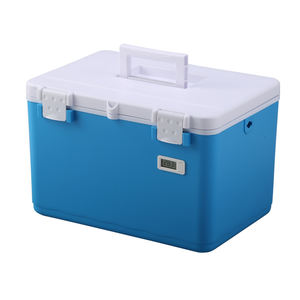 22L scatola isolata 2-8 °C trasporto a catena del freddo di biologico, vaccini, sangue e insulina con manico a tracolla scatola di raffreddamento - Product Image 1