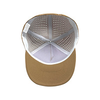 Gorra Trucker de 5 Paneles con Ventilación Perforada, Orificios Transpirables, Logotipo Bordado Personalizado, Gorra Unisex de Alta Calidad