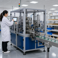 Machine d'assemblage de flacons de parfum entièrement automatique à haute efficacité QFW avec contrôle PLC, machine d'assemblage de bouchons de flacons de parfum