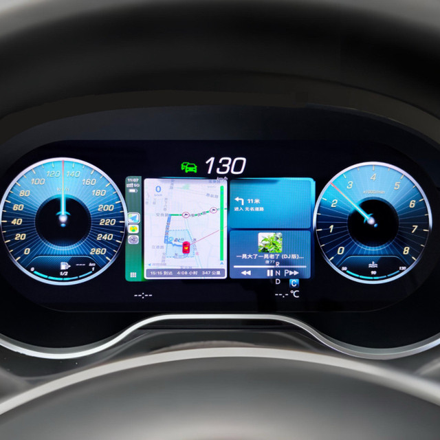 DOS Digital Cluster Upgrade LCD Dashboard Auto Speedometer With Carplay Linux Painel Digital Ghost for Benz ML GL GLE GLS