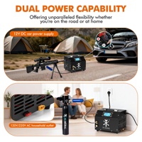 Compresseur d'air PCP TUXING de haute qualité, portable, 12V 110V 220V, 300 bars, 4500 PSI, avec écran LCD, pour la chasse, le paintball, la plongée en apnée