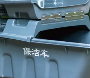 Factery 가격 야외 플라스틱 400L 모바일 카트 재활용 퇴비 쓰레기 저장 쓰레기통 바퀴