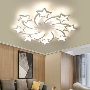 Lámpara de Techo LED Acrílica Moderna con Forma de Estrella, Lámpara de Arte Decorativa para Dormitorio, Estudio, Comedor, Habitación Infantil, Araña - Product Image 4